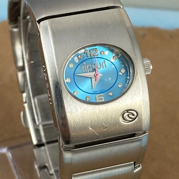 Vintage Ladies Rip Curl Watch Silver Tone Bracelet - Picture 8 of 8